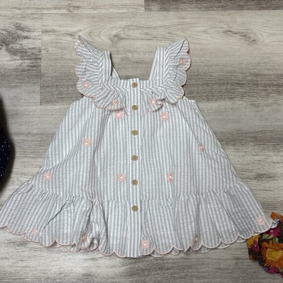 Clothes Lot Girls Sz 4T 7pc Denim Overalls Dresses Gymboree Joie Sparkle Jacket - Picture 4 of 9